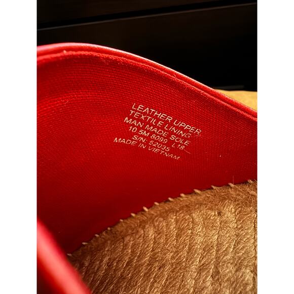 Tory Burch Womens Red Ines Espadrille Flats Size 10.5 - Picture 8 of 8